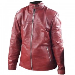 San Andreas Blake (Alexandra Daddario) Red Leather Jacket